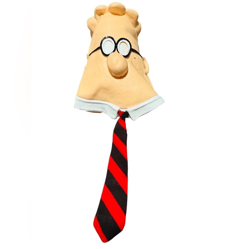 1990s Dilbert Comic Strip Over The Head Rubber Mask Prop Cosplay Full Head